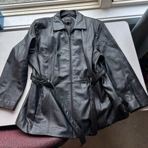 Outbrook Women's Black Leather Jacket